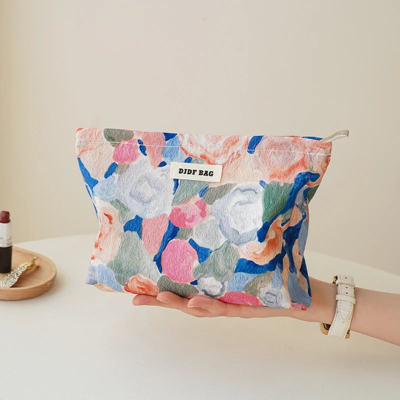 Retro Pattern Zipper pouch