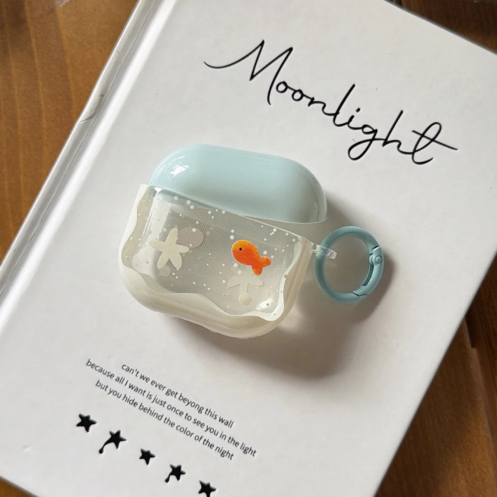 Goldfish Clip-On AirPods Charger Case Cover