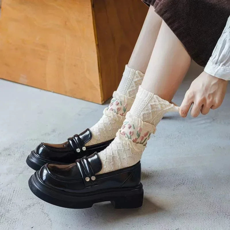 Flower Power Crew Socks