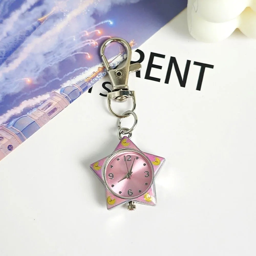 Pop Colour y2K Clip-On Keychain Star Watch