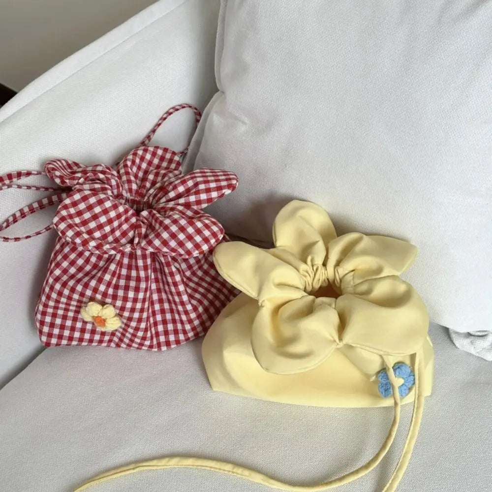 Drawstring Flower Petal Purse (3 Colours) - Ice Cream Cake