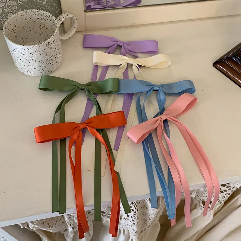 Coquette Ribbon Hair Clips (6 Colours)