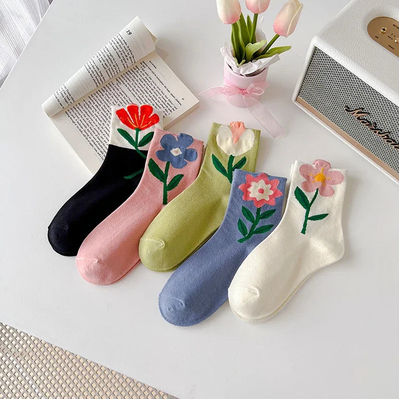 Flower Power Crew Socks