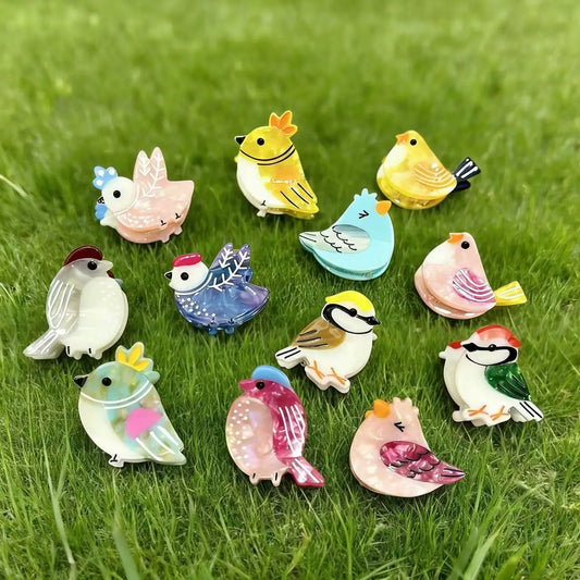 Mini Bird Hair Claws - Ice Cream Cake