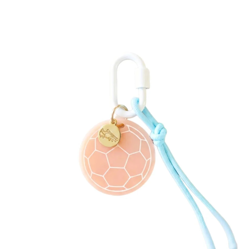 Weave Rope Rope Woven Acrylic Keychain Contrasting Color Golf Sports Series Pendant Tennis Geometric Shape Bag Chain Charms - Ice Cream Cake