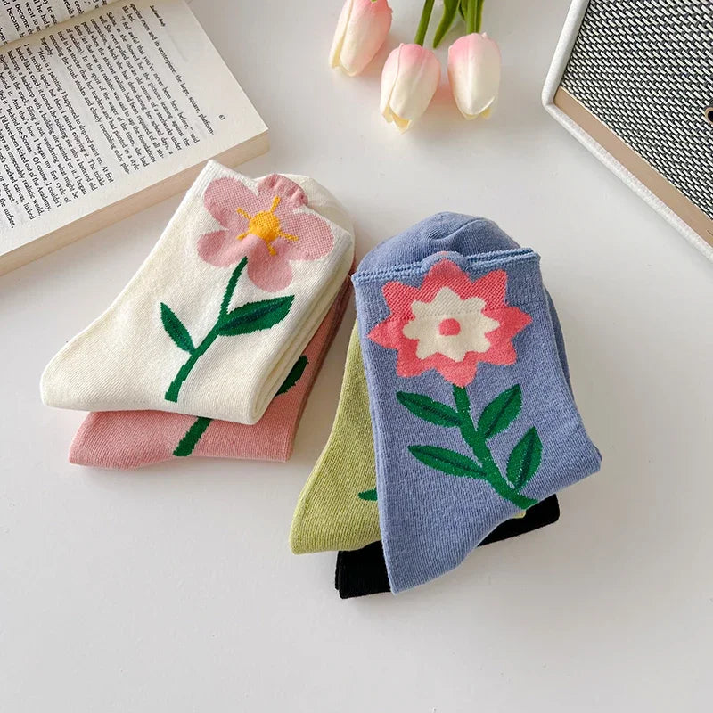 Flower Power Crew Socks