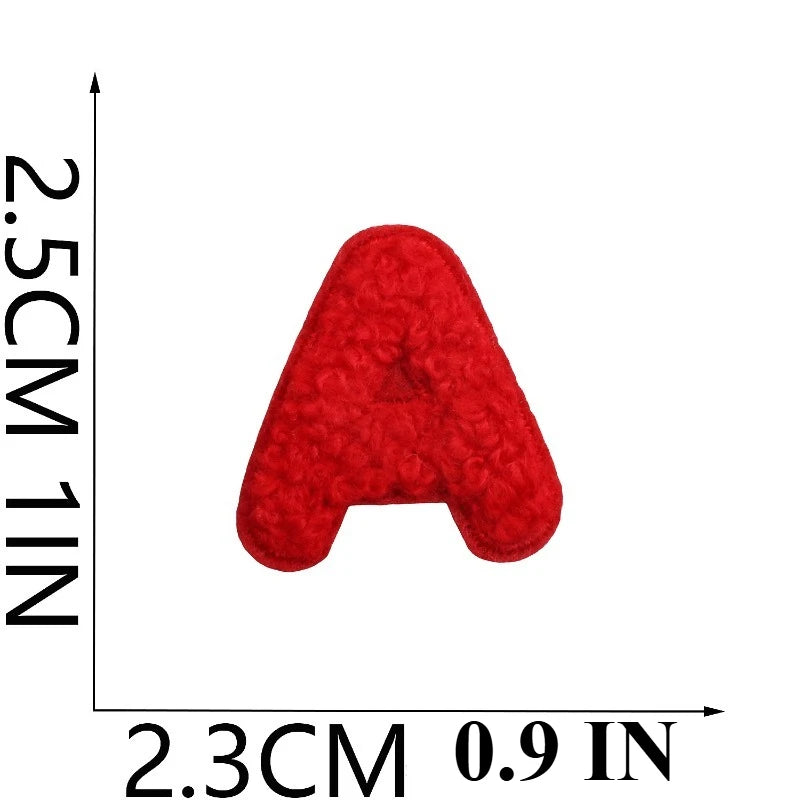 A to Z Terry Alphabet Iron-On Patches - Ice Cream Cake