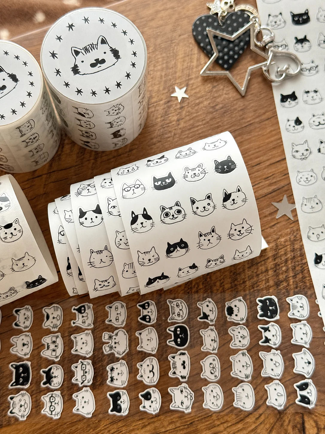 Kitty Cat Face Mega Sticker Sheet