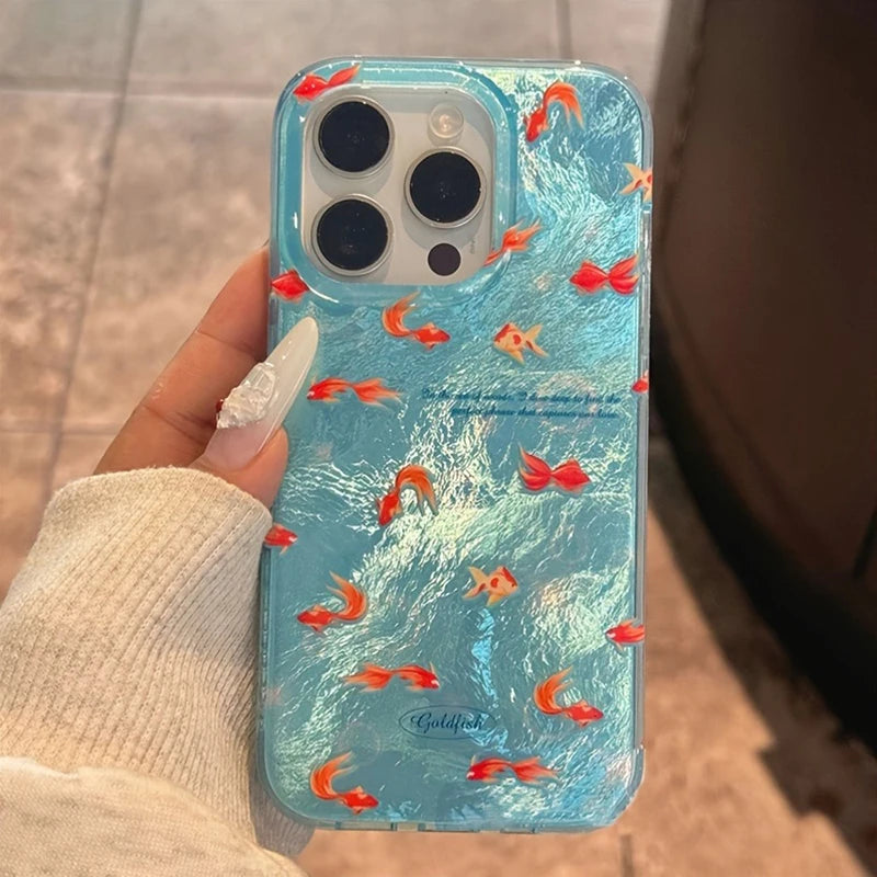 Iridescent Goldfish iPhone Case