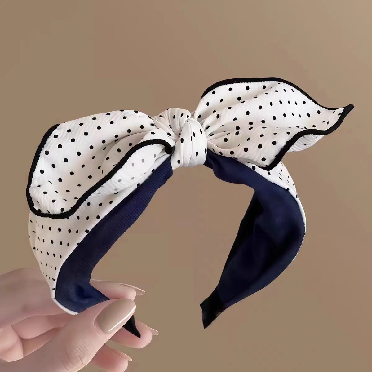 Polka Dot Bow Headband