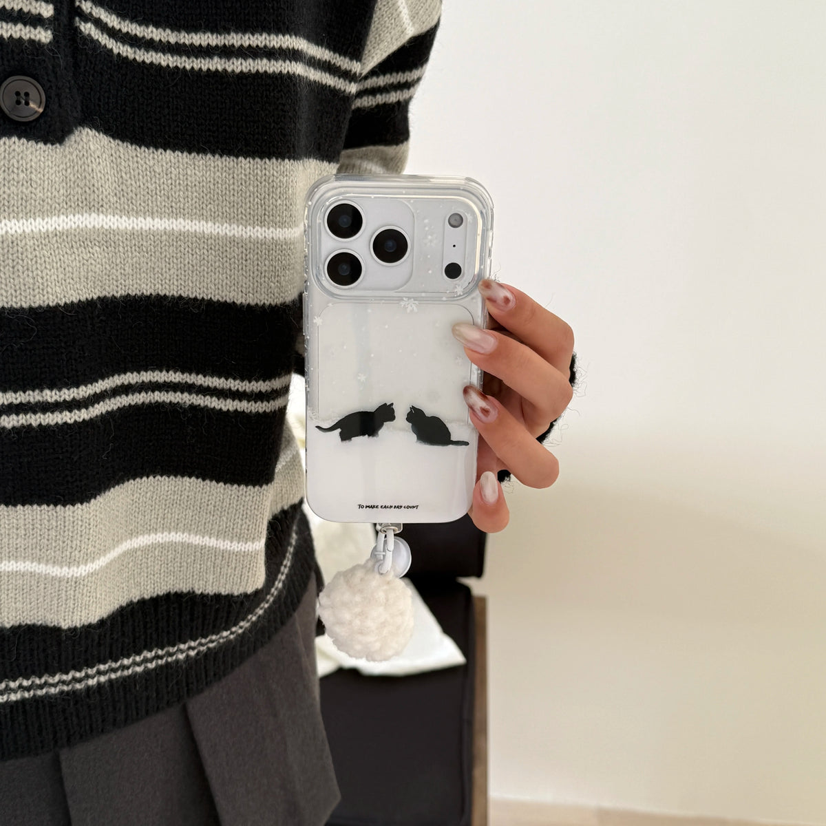 Snowy Winter Cats iPhone Case