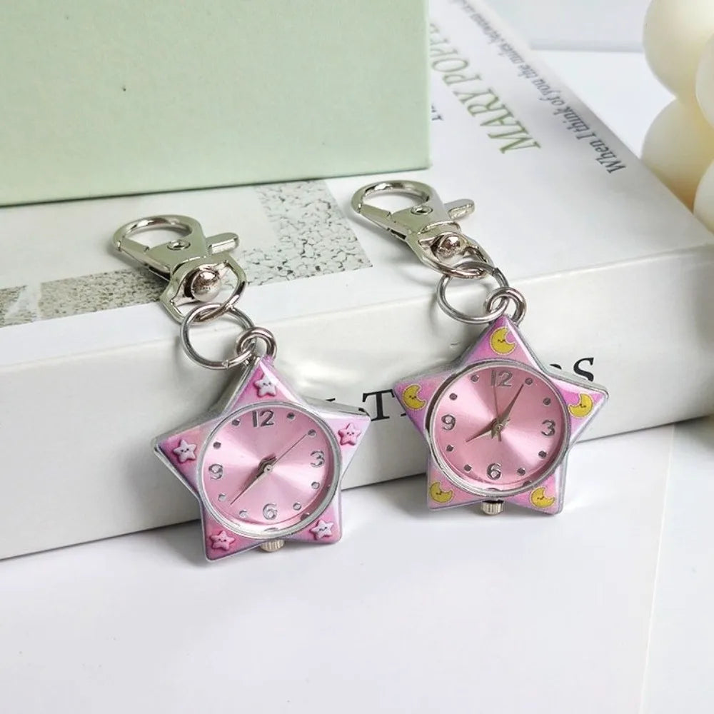 Pop Colour y2K Clip-On Keychain Star Watch