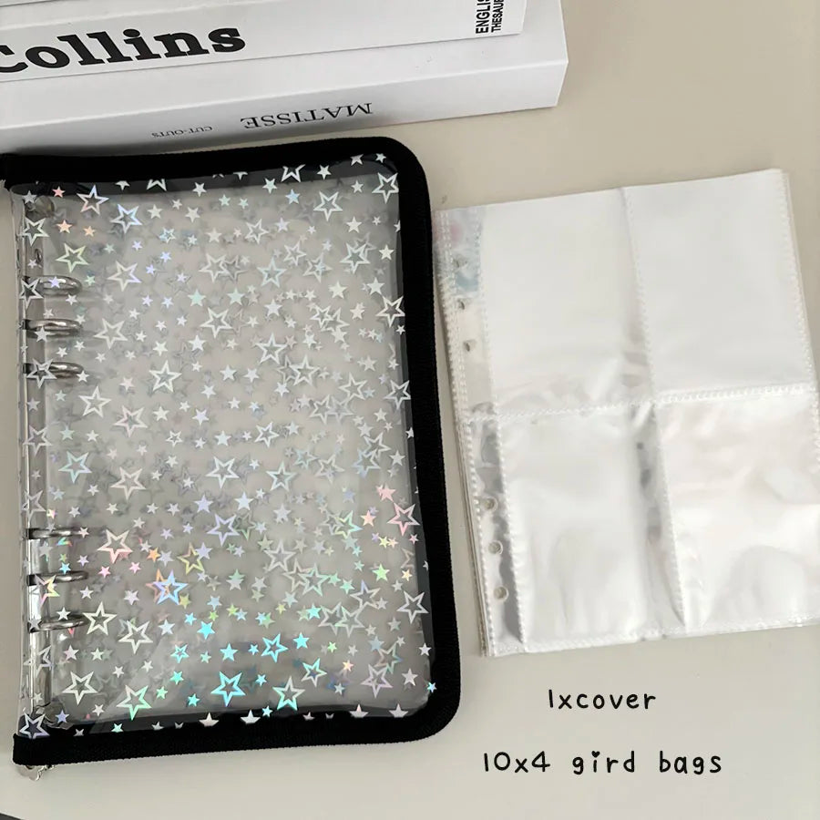 A5 Iridescent Star Ring Binder