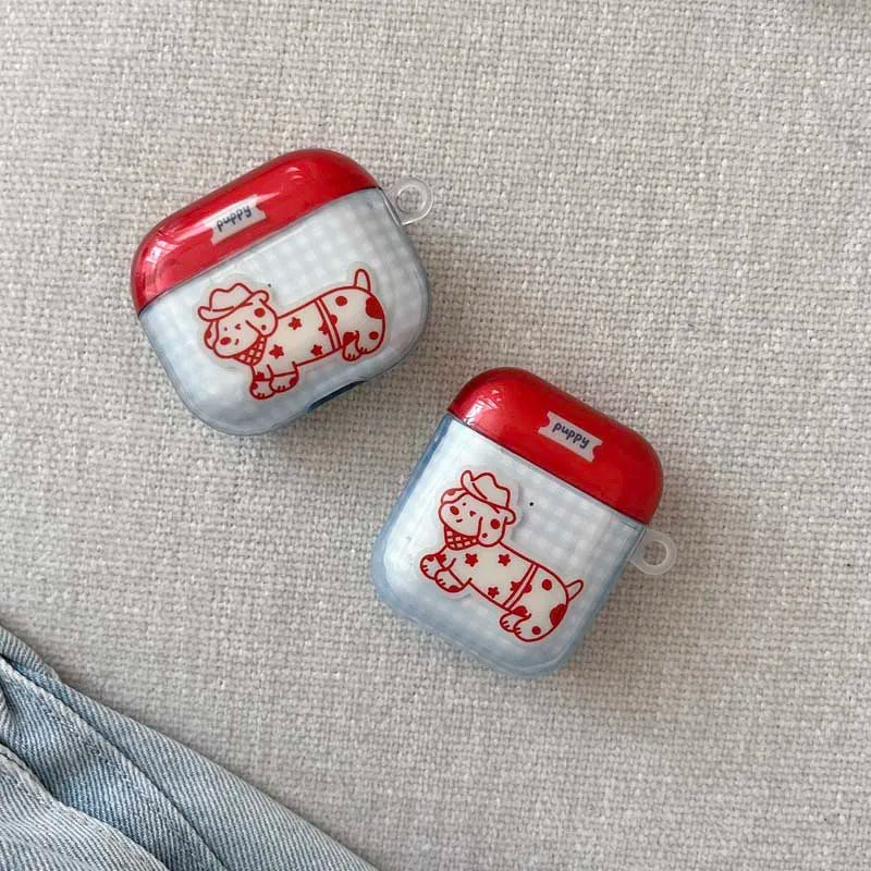 Cowboy Puppy AirPods Charger Case Cover - Ice Cream Cake