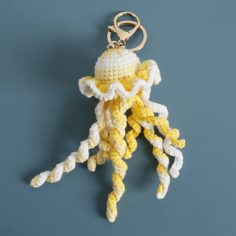 Handmade Crochet Ocean Friends Keychain Charm