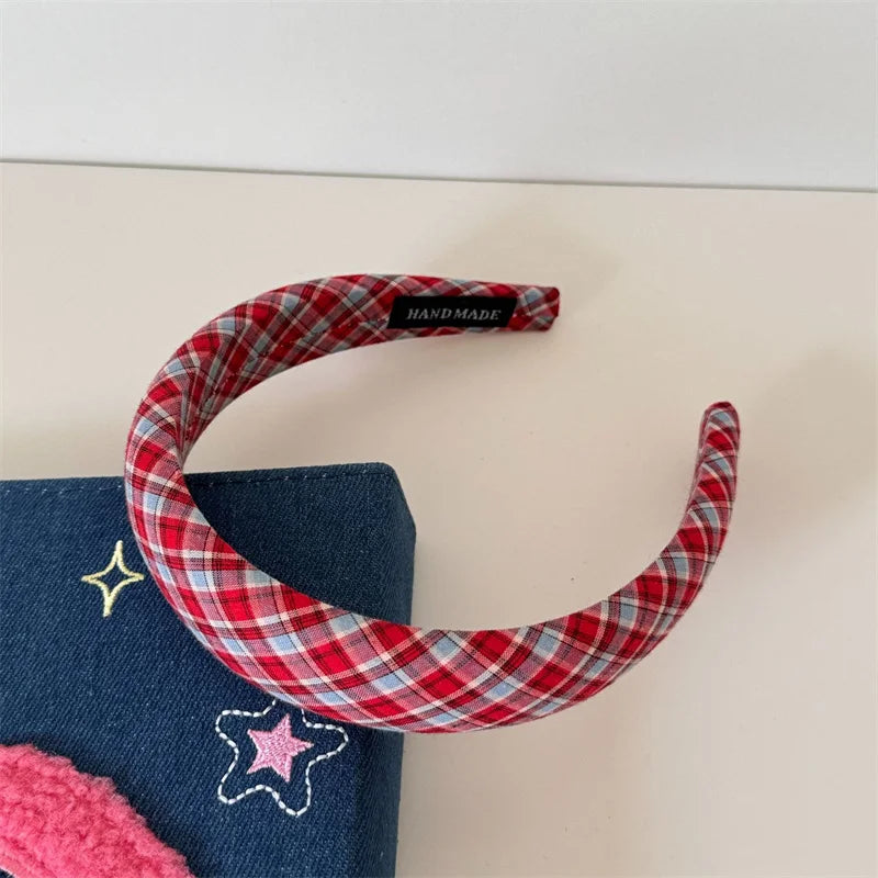 Private School Check Headband