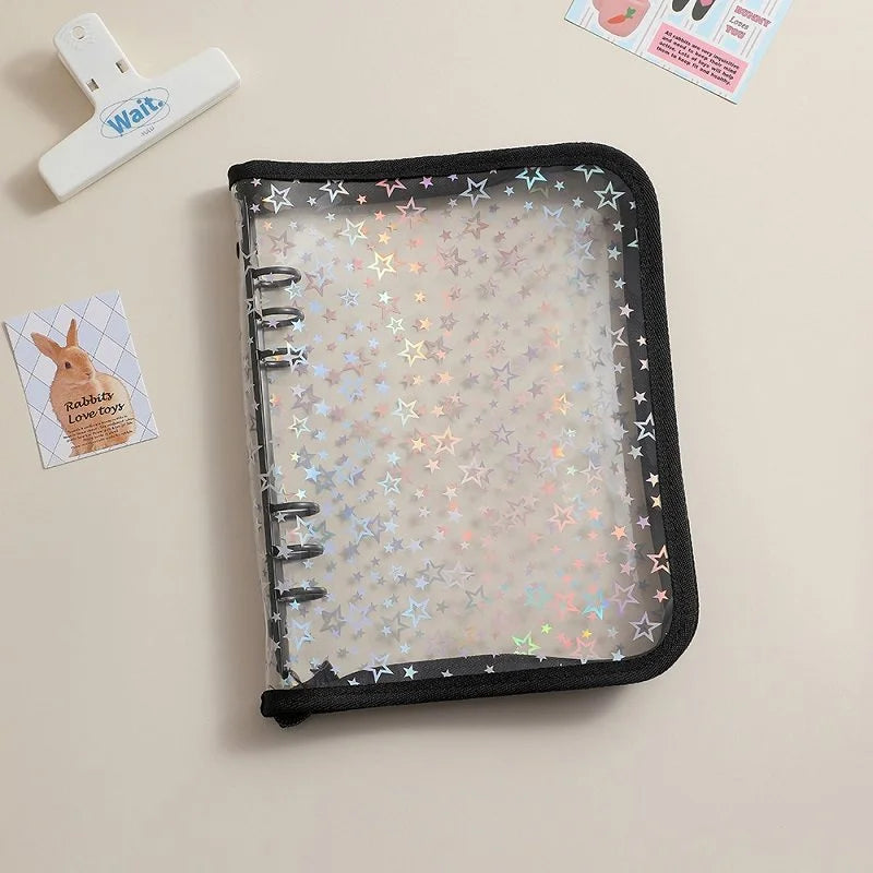 A5 Iridescent Star Ring Binder