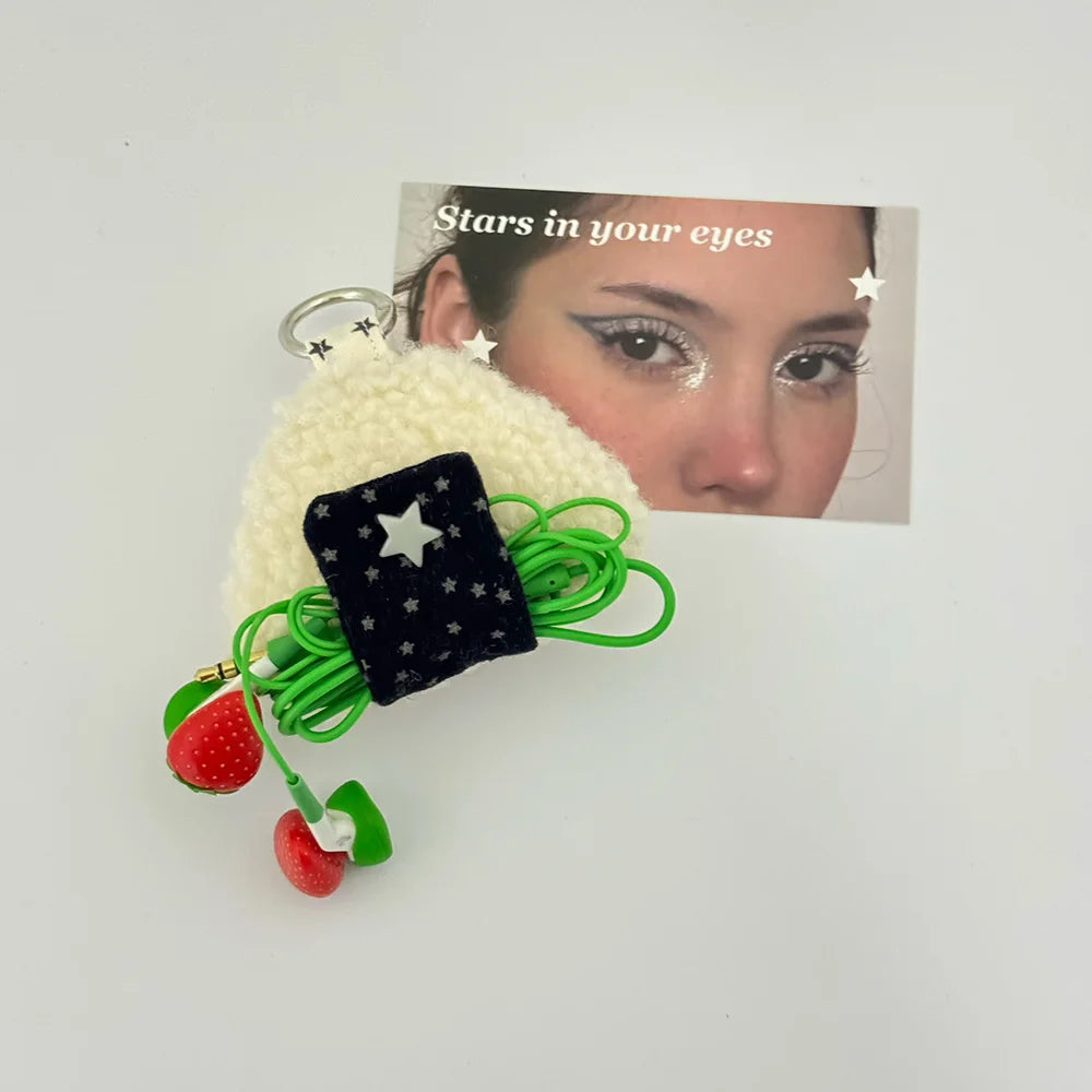 Onigiri Rice Ball Wire Tidy Clip-On Keychain