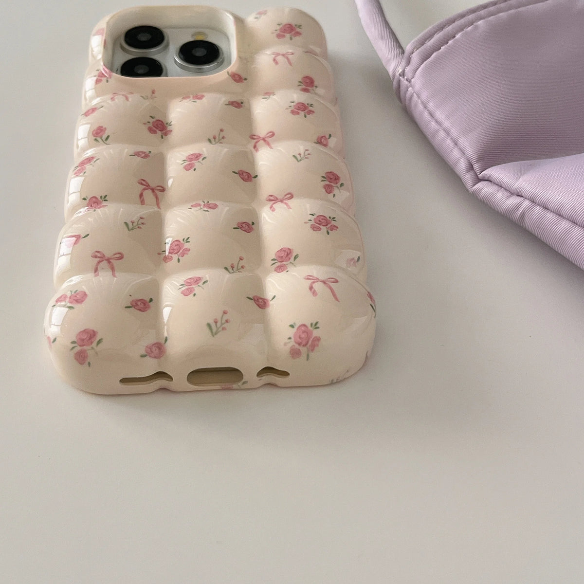 Puffy Floral iPhone Case