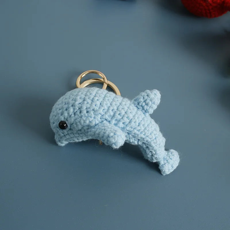 Handmade Crochet Ocean Friends Keychain Charm