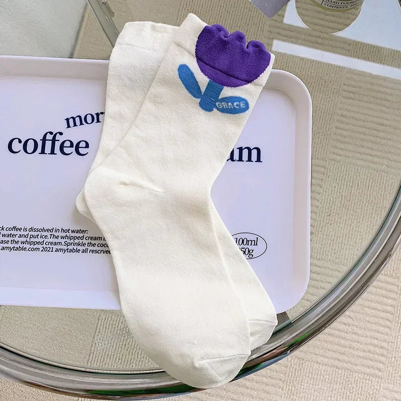 Flower Power Crew Socks