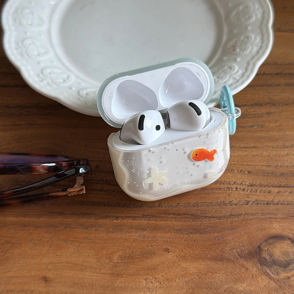 Goldfish Clip-On AirPods Charger Case Cover