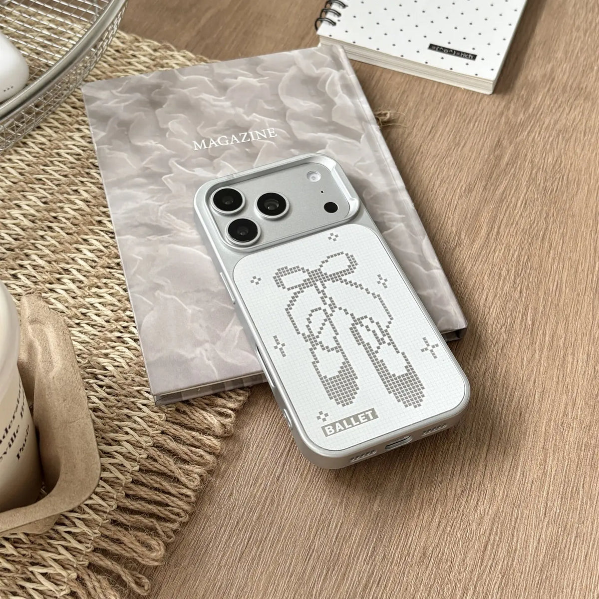 Swan Lake Lace Doily iPhone Case