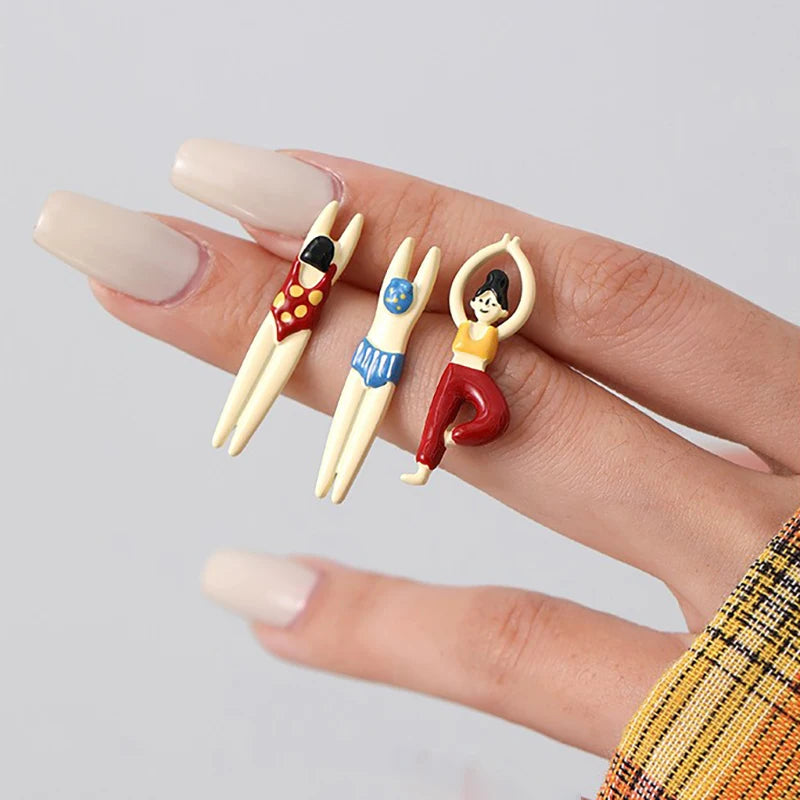 Cartoon People Pop Stud Earrings (20 Designs)