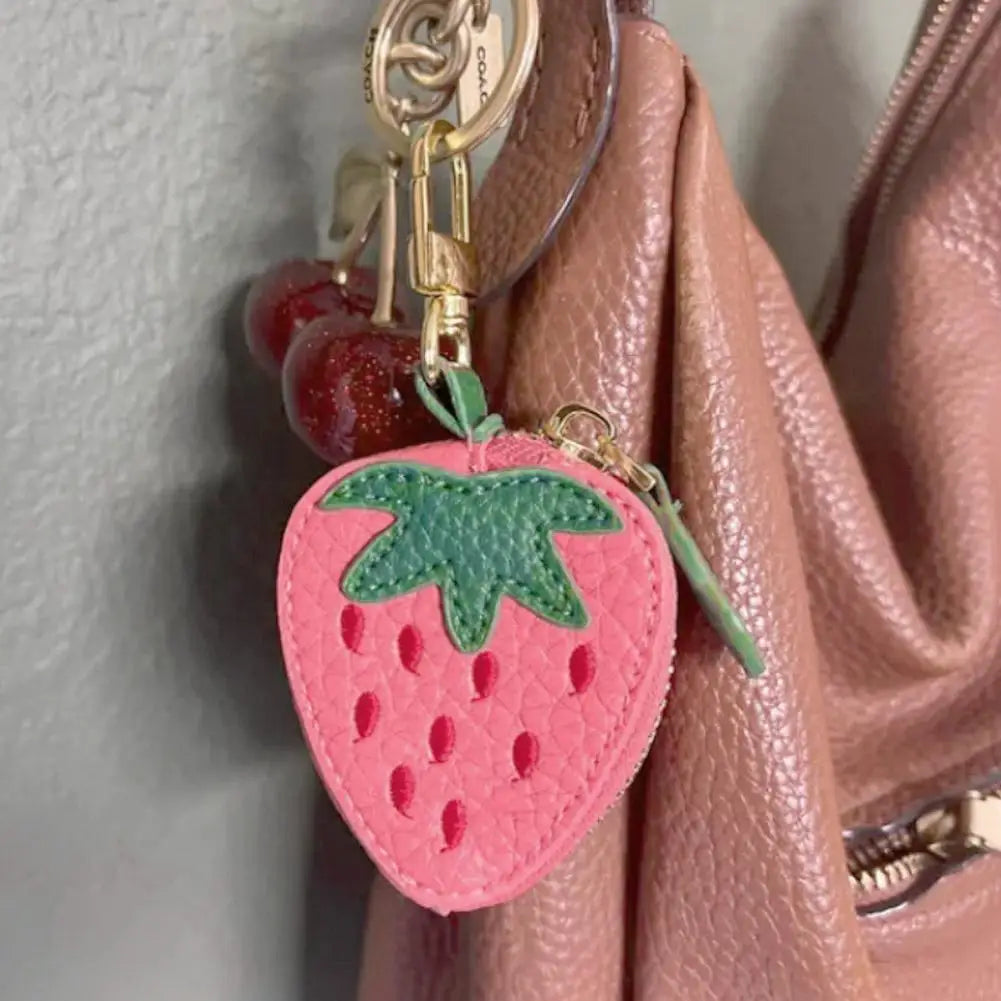 Fruity Clip-On Zipper Pouch Keychain