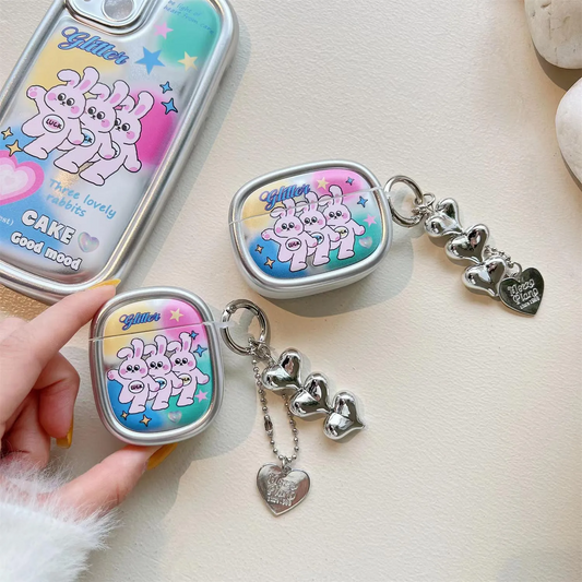 Dancing Rabbits AirPods Charger Case Cover