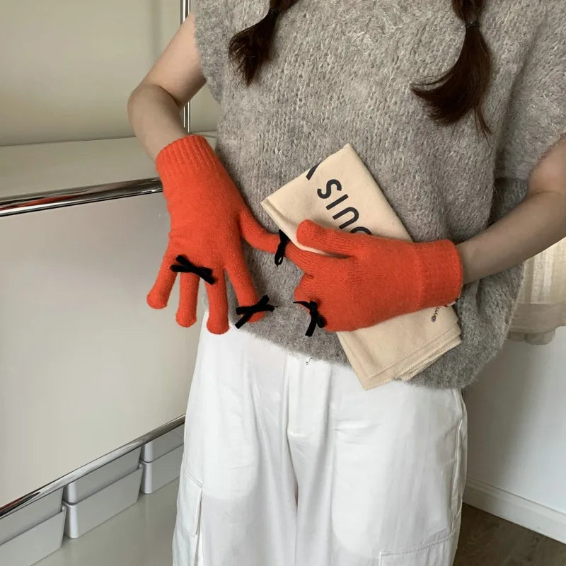 Coquette Ribbon Gloves (12 Colours)