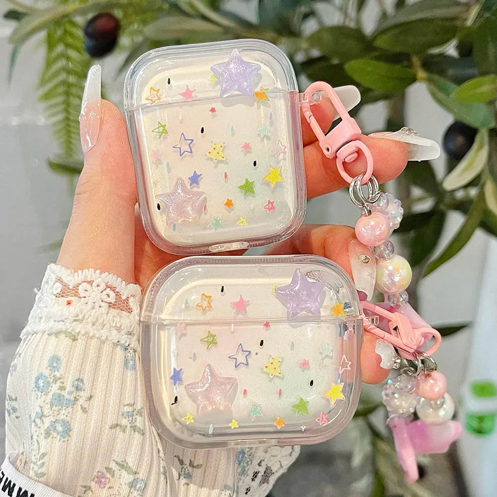 Pastel Stars AirPods Charger Case Cover