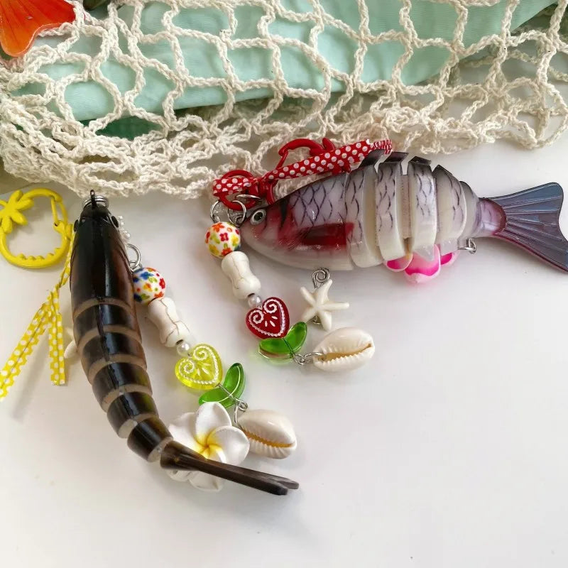 Funny Goldfish Series Resin Keychain Ocean Style Simulated Fish Keyrings For Bag Pendant Goldfish Keychains Wholesale Custom - Ice Cream Cake