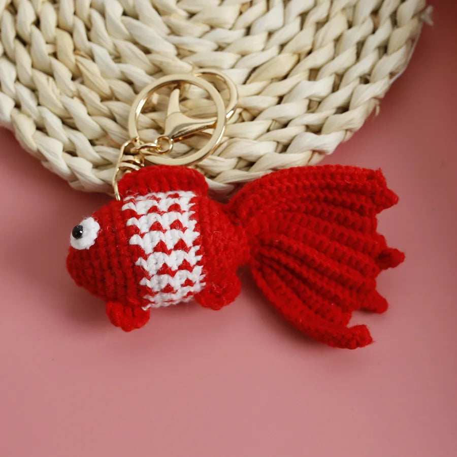 Handmade Crochet Ocean Friends Keychain Charm