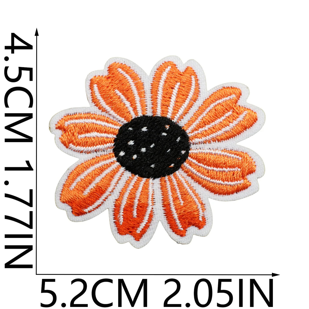 Embroidered Flower Garden Iron-On Patch