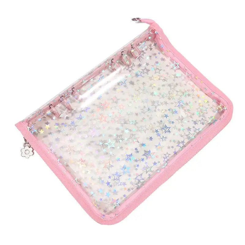 Star Glitter Photo Card Ring Binder