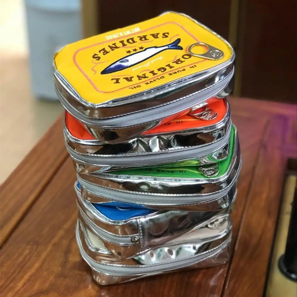 Sardine Tin Zipper Pouch