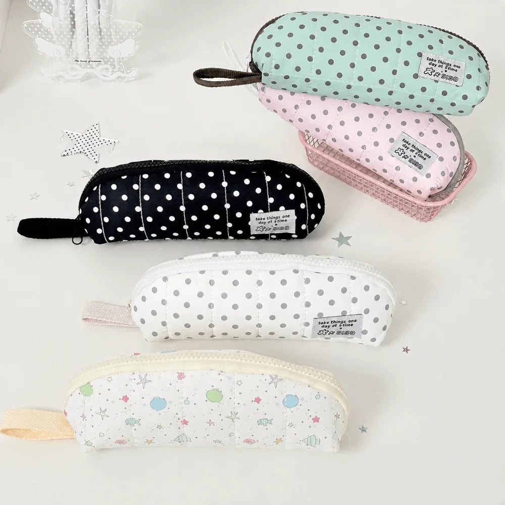 Pastel Polka Dot Pencil Case