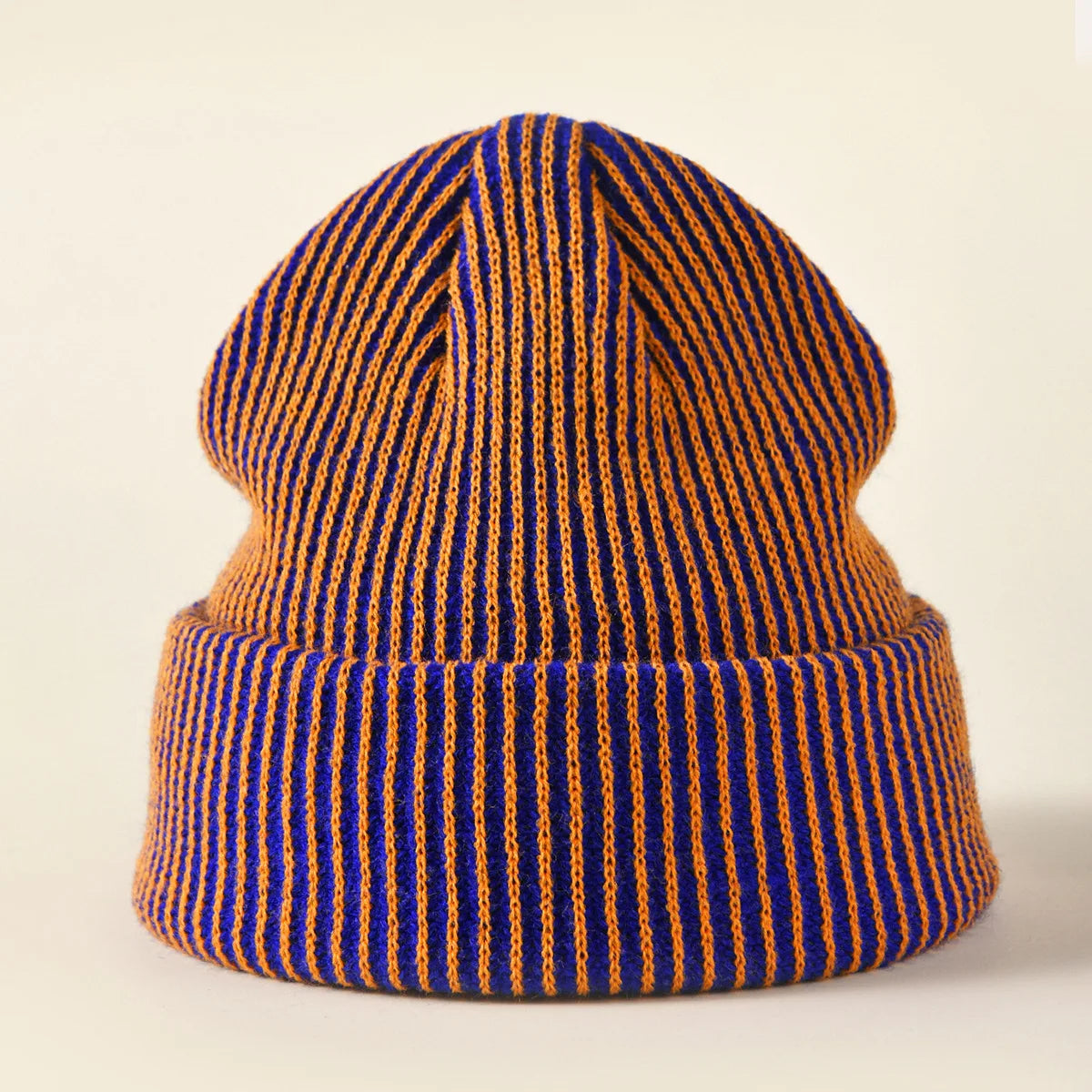 Knitted Ribbed Beanie Hat