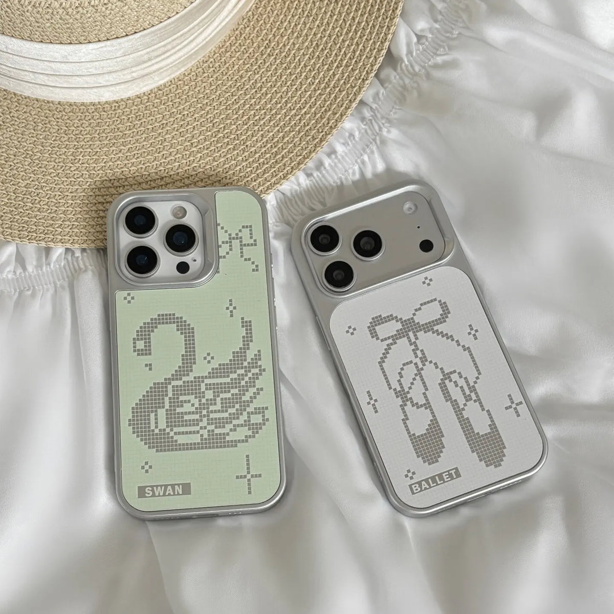 Swan Lake Lace Doily iPhone Case