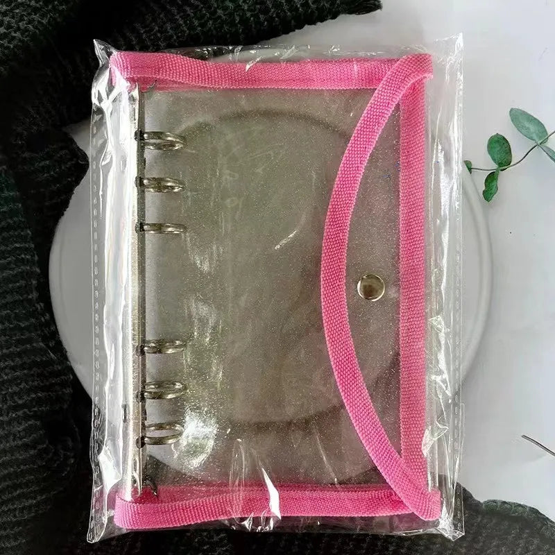 A6 Glitter Ring Binder