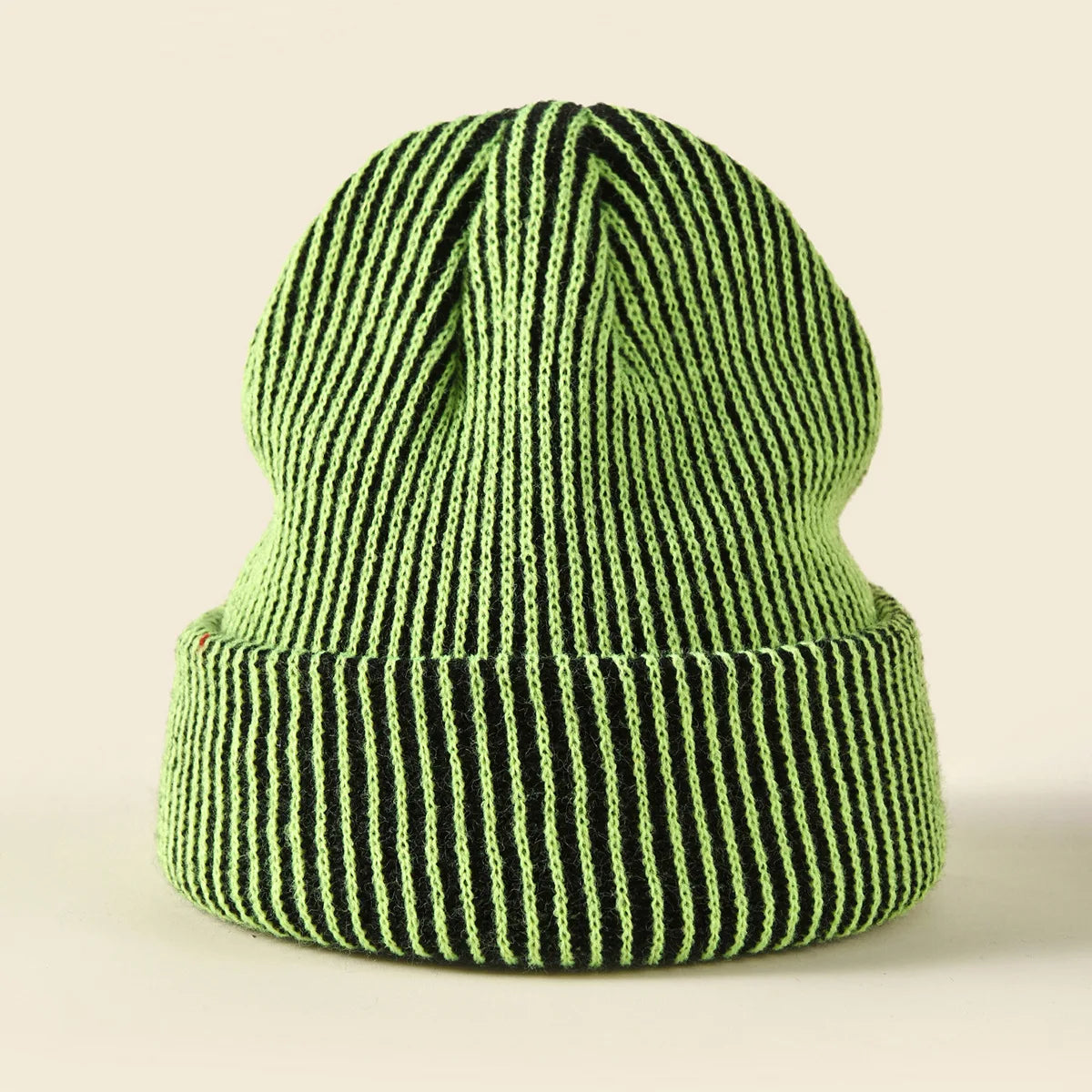 Knitted Ribbed Beanie Hat