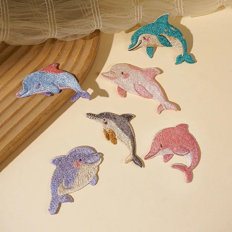Sealife Embroidered Iron-On Patch