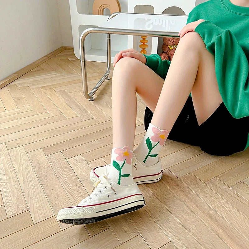 Flower Power Crew Socks