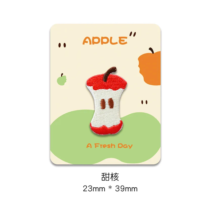 Embroidered Apple Patch (5 Designs)