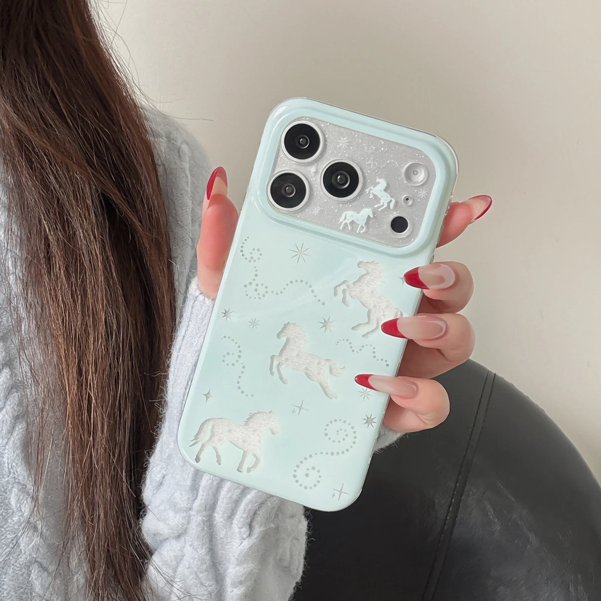 Mint Ponies iPhone Case