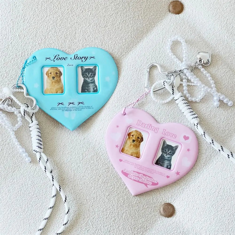 Heart Photo Frame Keychain
