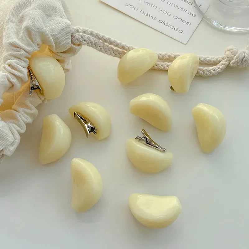 5pcs Simulation Food Hairpins Personality Garlic Funny Hair Clips Funny Hairgrips Creative Fashion Hair Accessories Hair Pins - Ice Cream Cake