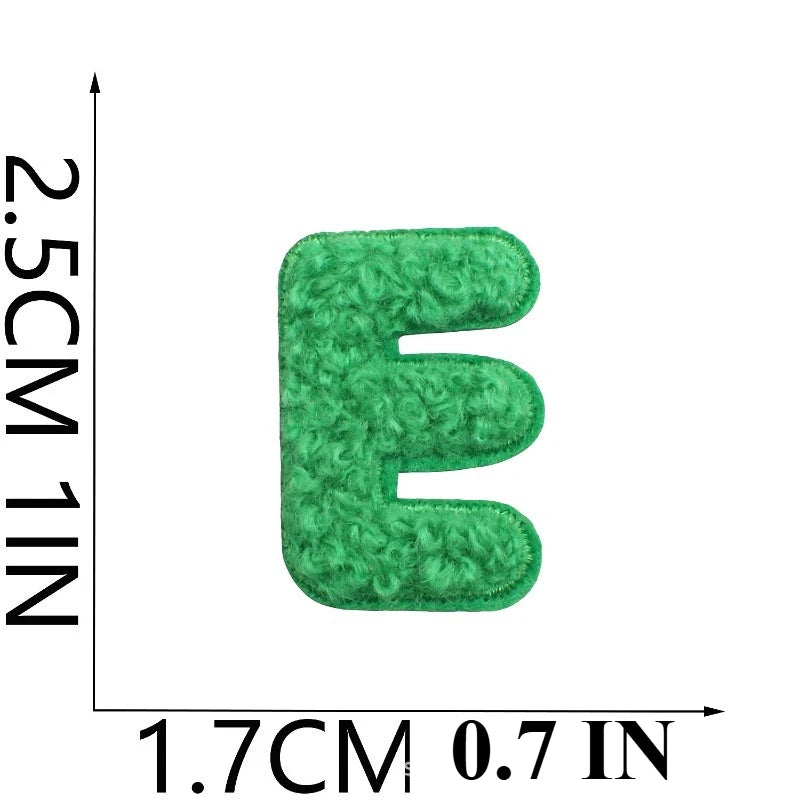 A to Z Terry Alphabet Iron-On Patches - Ice Cream Cake