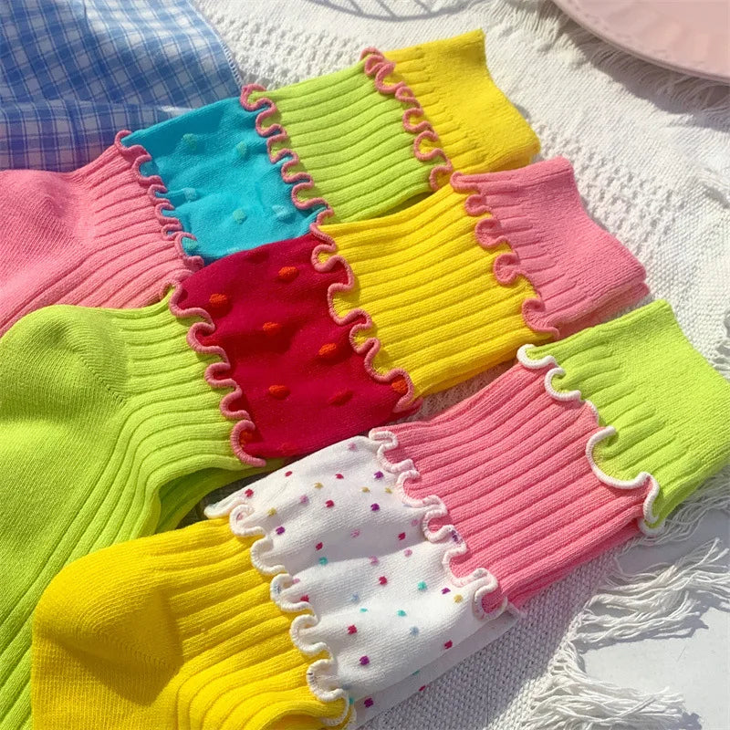 Ruffle Tier Crew Socks
